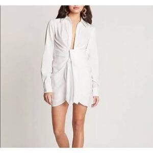 Choosy St. Crosby Shirt Dress White Size 4 NEW